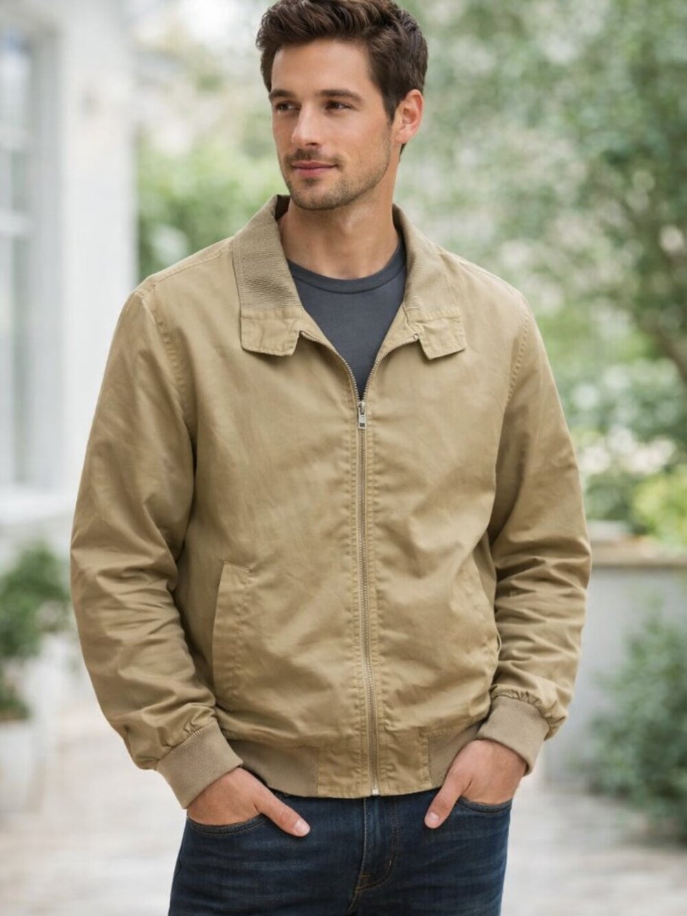 Nautica Men’s Classic Harrington Bomber Jacket